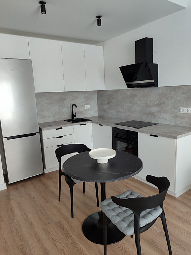 Стол Тулип 90х73 дуб вотан / белый фото покупателя 11