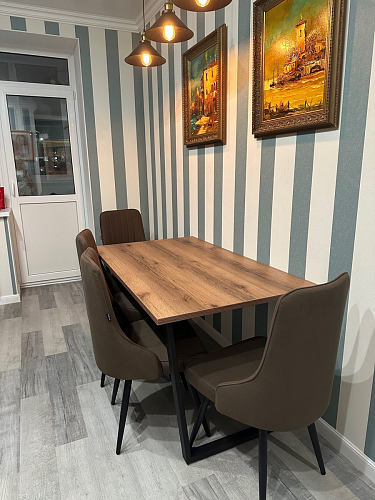 Деревянный стол Лота Лофт 140х80 белый матовый / бетон светлый фото покупателя 60