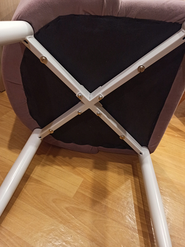 Стул на металлокаркасе Kora beige / black фото покупателя 424