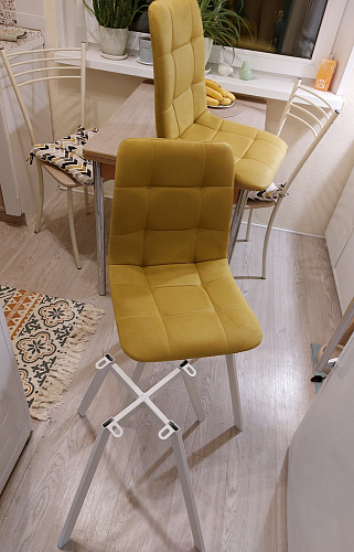 Комплект стульев Чилли 2 шт бежевый / черный фото покупателя 1542