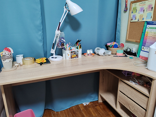 Письменный стол СПм-25 левый белый  - Уцененный экземпляр фото покупателя 57