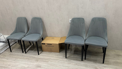 Стул на металлокаркасе Kora beige / black фото покупателя 379