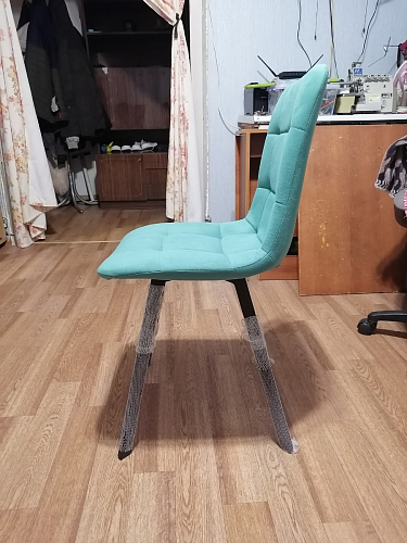 Стул на металлокаркасе Чилли К кирпичный / черный фото покупателя 11