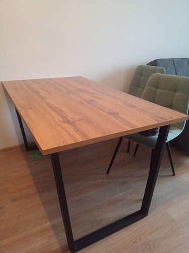 Стол раскладной Лота Лофт 120 25 мм юта / черный матовый фото покупателя 153