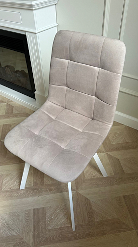 Стул на металлокаркасе Чилли светло-серый / белый каркас фото покупателя 224