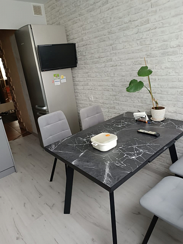 Стул на металлокаркасе Чилли черный / зеленый фото покупателя 402