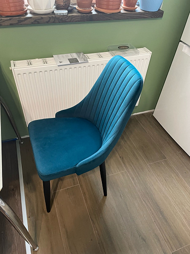 Стул на металлокаркасе Kora green / black фото покупателя 114