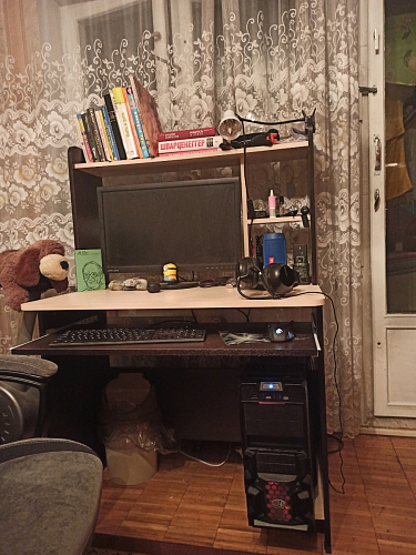 Компьютерный стол Грета-2 белый / дуб крафт золотой фото покупателя 11