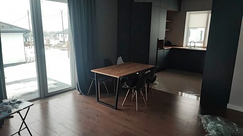 Деревянный стол Лота Лофт 140х80 черный матовый / бетон светлый фото покупателя 498