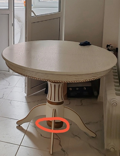 Деревянный стол Павия молочный / золото патина фото покупателя 9