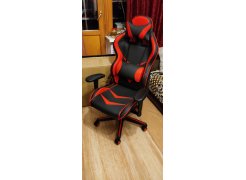 Компьютерное кресло Racer черное / голубое фото покупателя 54