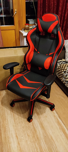 Компьютерное кресло Racer черное / бежевое фото покупателя 54