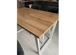 Стол Лота Лофт 140 25 мм черный матовый / бетон фото покупателя 13