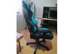 Компьютерное кресло Racer черное / голубое фото покупателя 63