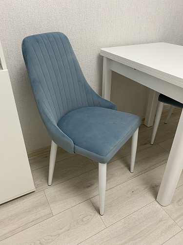 Стул на металлокаркасе Kora dark gray / black фото покупателя 474