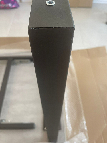 Стол Лота Лофт 120 32 мм бетон / черный матовый фото покупателя 37