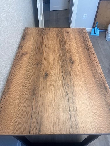 Стол раскладной Лота Лофт 120 25 мм юта / черный матовый фото покупателя 531