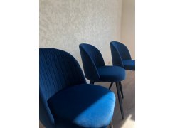 Стул на металлокаркасе Gabi blue / black фото покупателя 308