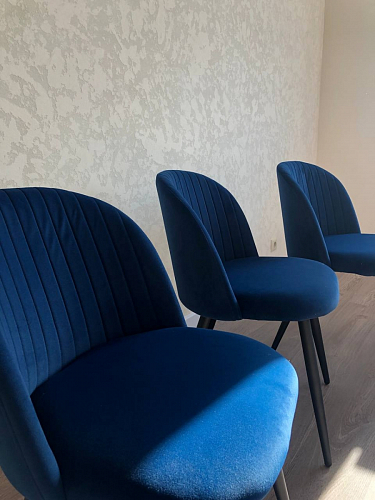 Стул на металлокаркасе Gabi 1 beige / black фото покупателя 307