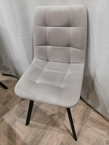 Стул на металлокаркасе Чилли синяя ткань / белый фото покупателя 985