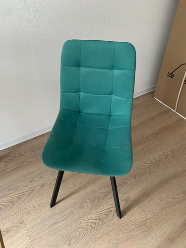 Стул на металлокаркасе Чилли бирюзовый / черный фото покупателя 1304