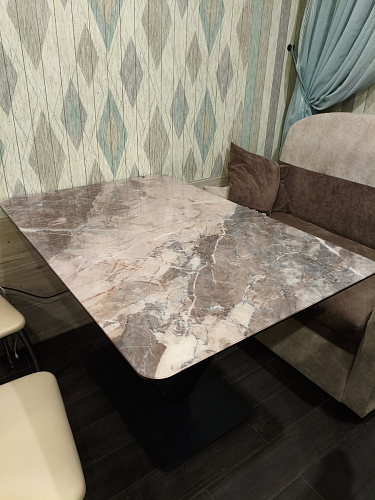 Стол на тумбе Бугун обсидиан / черный фото покупателя 36