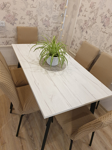 Стол Тринити Лофт 120 25 мм черный матовый / юта фото покупателя 186