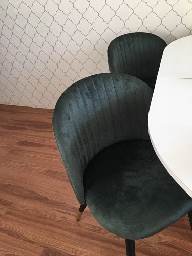 Стул на металлокаркасе Gabi 1 line light blue / black фото покупателя 56