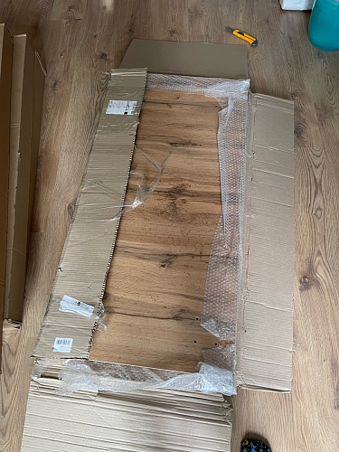 Стол Тринити Лофт 120 32 мм дуб галифакс табако / черный матовый фото покупателя 468