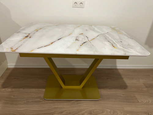 Стол на тумбе Бугун обсидиан / черный фото покупателя 18