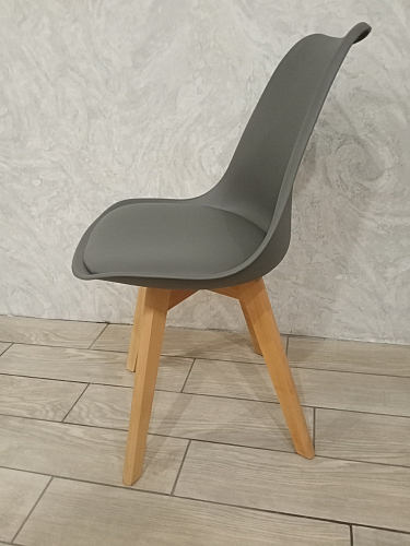 Деревянный стул Bonuss темно-серый / черное сидение / черный фото покупателя 59