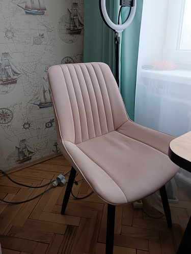 Комплект стульев Вейв 4 шт светло-серый / черный фото покупателя 89