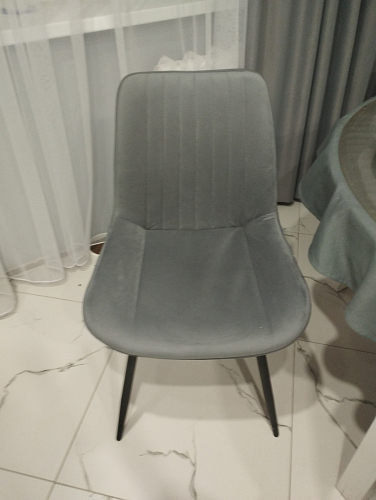 Стул на металлокаркасе Седа 360 К латте (velutto 08) / белый фото покупателя 340