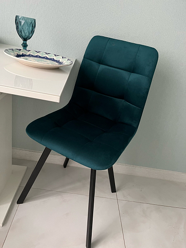 Стул на металлокаркасе Чилли зеленый / черный фото покупателя 1269