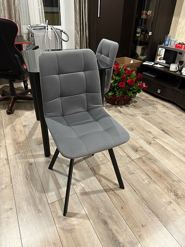 Стул на металлокаркасе Чилли бирюзовый / черный фото покупателя 1349