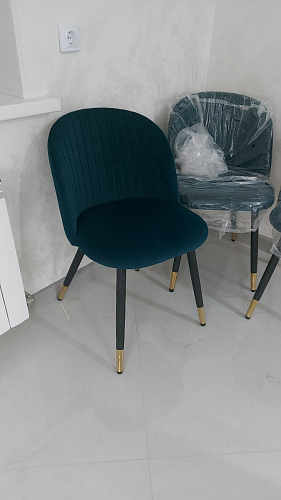 Стул на металлокаркасе Gabi gray / black фото покупателя 405