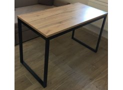 Деревянный стол Лота Лофт 120(160)х75 черный матовый / бетон светлый фото покупателя 26