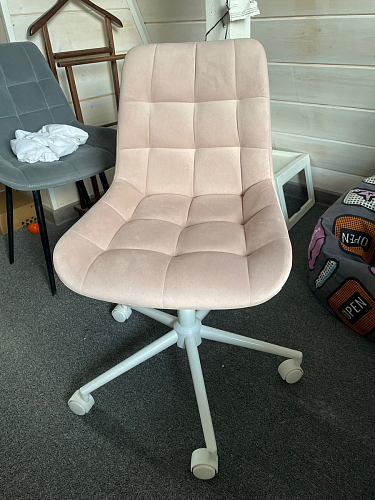 Компьютерное кресло Честер экокожа бежевая / белый фото покупателя 39