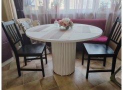 Стол Барел 100 белый / белый фото покупателя 25