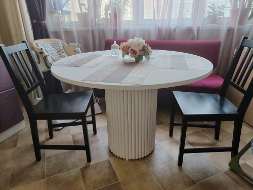 Деревянный стол Барел 89 белый / белый фото покупателя 28