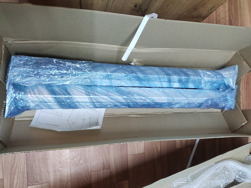 Стол Тринити Лофт 120 32 мм бетон / черный матовый фото покупателя 582