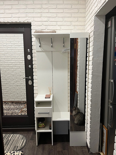 Готовая прихожая Рогес белая фото покупателя 2