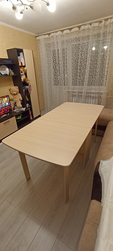 Стол обеденный раздвижной СтК7 дуб молочный фото покупателя 103