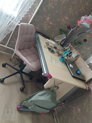 Компьютерное кресло Честер латте / золото фото покупателя 36