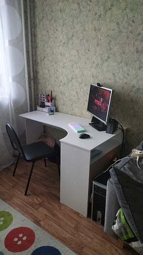 Письменный стол СПм-25 левый дуб сонома фото покупателя 2