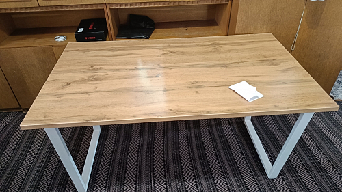 Деревянный стол Лота Лофт 140х80 дуб крафт табачный / черный матовый фото покупателя 475