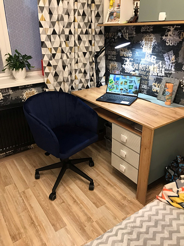 Компьютерное кресло Тибо 01 светло-коричневый / черный фото покупателя 175