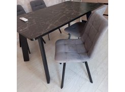 Стул на металлокаркасе Чилли синяя ткань / белый фото покупателя 325