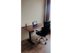 Компьютерный стол Маркос 140х80 голубой / черный фото покупателя 55