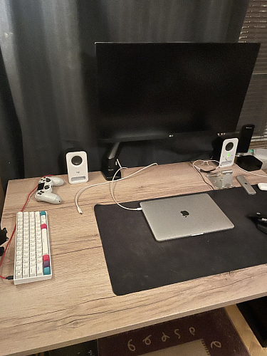 Стол Лота Лофт 120 32 мм бетон / черный матовый фото покупателя 181